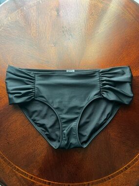 Aerie Black Swim Hipster Bikini Bottoms, XL